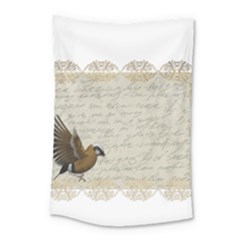 Tag Bird Small Tapestry by vintage2030