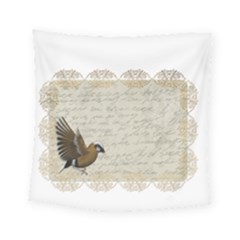 Tag Bird Square Tapestry (small) by vintage2030