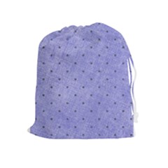 Dot Blue Drawstring Pouch (xl)