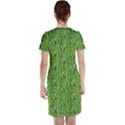 Knitted Wool Chain Green Short Sleeve Nightdress View2