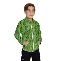 Knitted Wool Chain Green Windbreaker (kids) by vintage2030