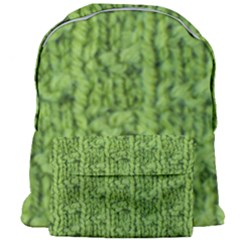 Knitted Wool Chain Green Giant Full Print Backpack by vintage2030