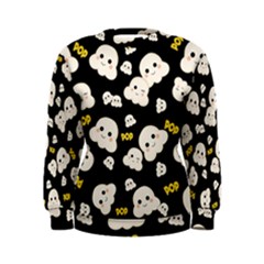 Cute Kawaii Popcorn pattern Women s Sweatshirt