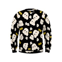 Cute Kawaii Popcorn pattern Kids  Sweatshirt