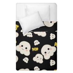 Cute Kawaii Popcorn pattern Duvet Cover Double Side (Single Size)