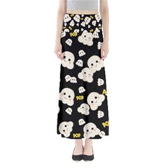 Cute Kawaii Popcorn pattern Full Length Maxi Skirt
