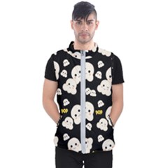 Cute Kawaii Popcorn pattern Men s Puffer Vest