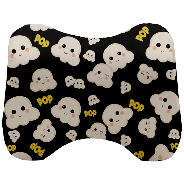 Cute Kawaii Popcorn pattern Head Support Cushion