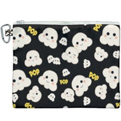 Cute Kawaii Popcorn pattern Canvas Cosmetic Bag (XXXL)