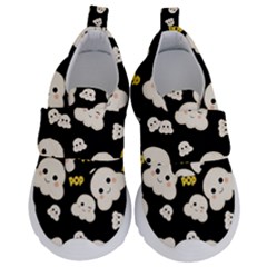 Cute Kawaii Popcorn pattern Velcro Strap Shoes