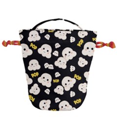 Cute Kawaii Popcorn pattern Drawstring Bucket Bag