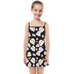 Cute Kawaii Popcorn pattern Kids Summer Sun Dress