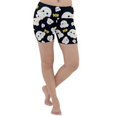 Cute Kawaii Popcorn pattern Lightweight Velour Yoga Shorts
