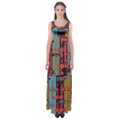 Rectangles Texture                                               Empire Waist Maxi Dress by LalyLauraFLM