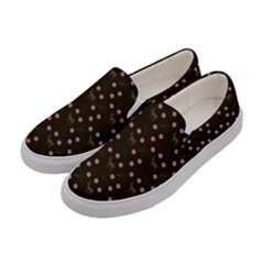 Brown Deer Trees Pattern Women s Canvas Slip Ons by snowwhitegirl