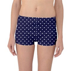 Little  Dots Navy Blue Reversible Boyleg Bikini Bottoms