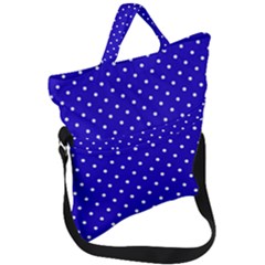 Little  Dots Royal Blue Fold Over Handle Tote Bag by snowwhitegirl