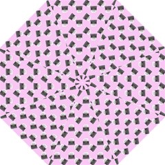 Retro Typewriter Pink Pattern Folding Umbrellas