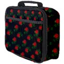 Red Roses Black Full Print Lunch Bag View4