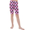 Red Roses Pink Kids  Mid Length Swim Shorts View1