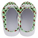 Red Roses Green Half Slippers View4