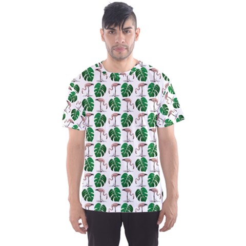 Flamingo Leaf Patttern Men s Sports Mesh Tee by snowwhitegirl