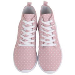 Little  Dots Pink Men s Lightweight High Top Sneakers