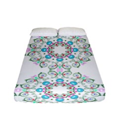 Embroidery Paisley Fitted Sheet (full/ Double Size) by snowwhitegirl