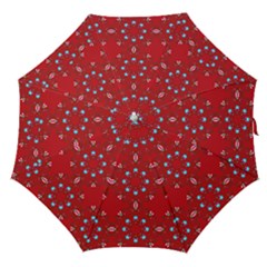 Embroidery Paisley Red Straight Umbrellas