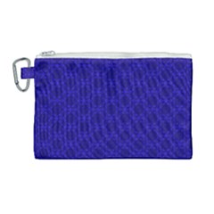 Victorian Paisley Royal Blue Pattern Canvas Cosmetic Bag (large) by snowwhitegirl