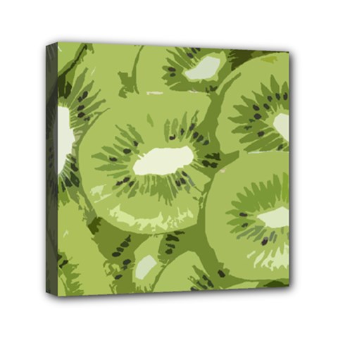 Kiwis Mini Canvas 6  X 6  (stretched)