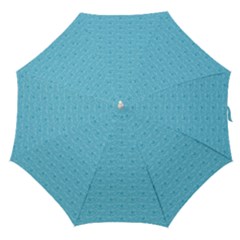 Retro Blue Pattern Straight Umbrellas