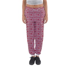 Retro Red Pattern Women s Jogger Sweatpants by snowwhitegirl