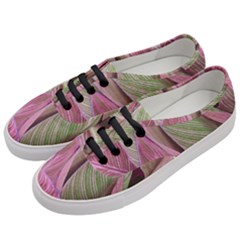 Pink Leaves Women s Classic Low Top Sneakers by snowwhitegirl