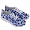 Blue Dot Floral Men s Lightweight Sports Shoes View3