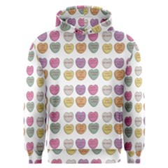 Valentine Hearts White Men s Overhead Hoodie by snowwhitegirl