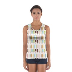 Candy Popsicles White Sport Tank Top 