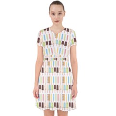 Candy Popsicles White Adorable in Chiffon Dress