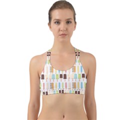 Candy Popsicles White Back Web Sports Bra