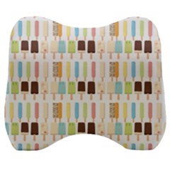 Candy Popsicles White Velour Head Support Cushion