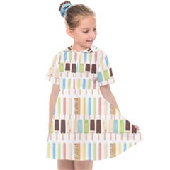 Candy Popsicles White Kids  Sailor Dress