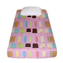 Candy Popsicles Pink Fitted Sheet (single Size)