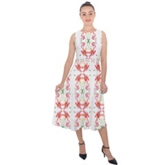 Tigerlily Midi Tie-back Chiffon Dress by humaipaints