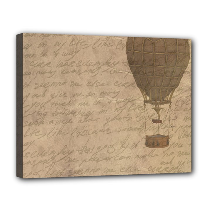 Letter Balloon Canvas 14  x 11  (Stretched)