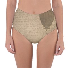Letter Balloon Reversible High-waist Bikini Bottoms by vintage2030