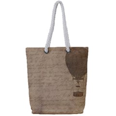 Letter Balloon Full Print Rope Handle Tote (Small)