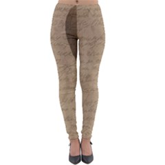 Letter Balloon Lightweight Velour Leggings