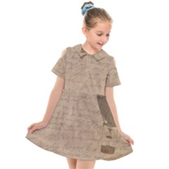 Letter Balloon Kids  Short Sleeve Shirt Dress