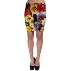 Flowers 1776534 1920 Bodycon Skirt by vintage2030