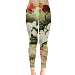 Flowers 1776617 1920 Leggings  by vintage2030